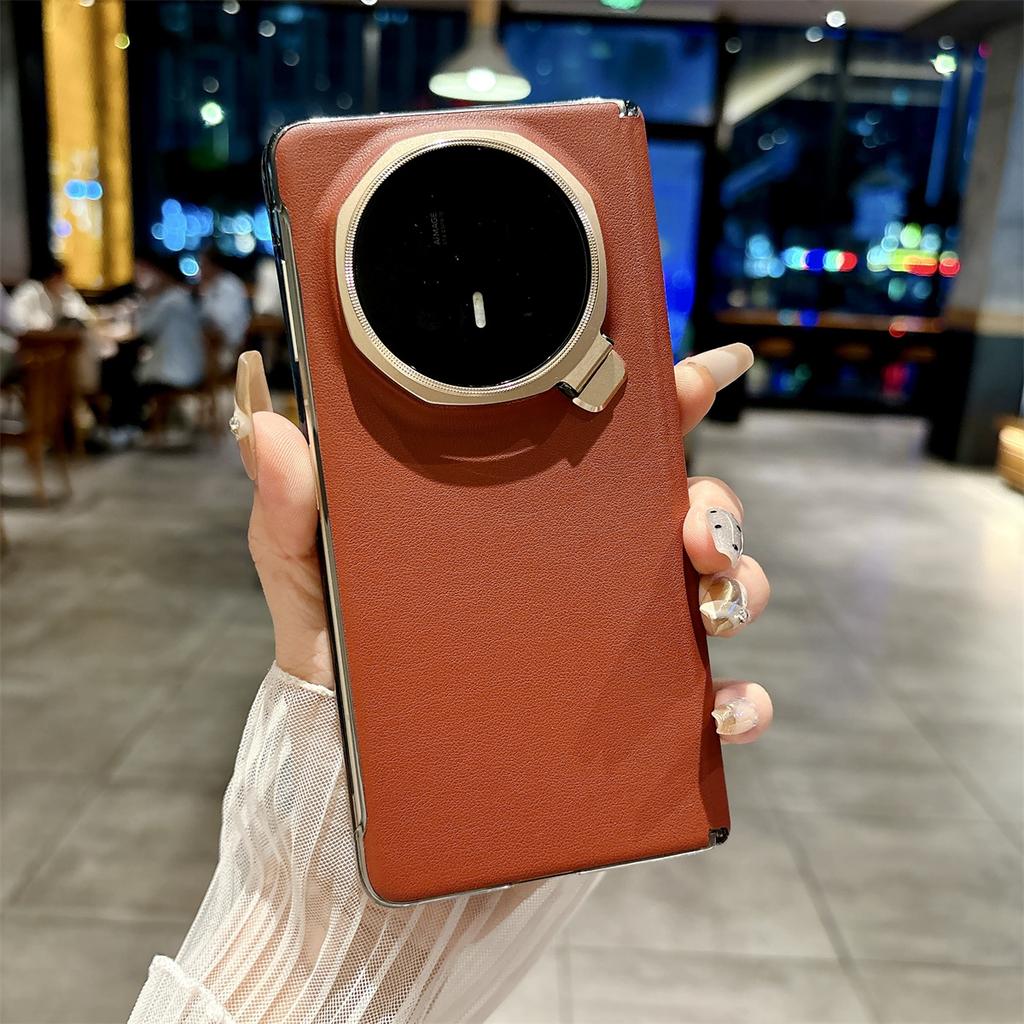 For Huawei Honor Magic V5 Case Luxury PU Leather With Lens Stand Protective Back Cover Case For Honor Magic V5 V 5 Phone Shell