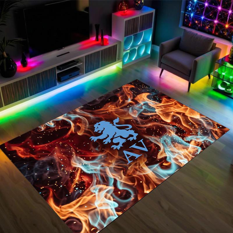 Design Fotbal Aston Villa Covor de Catifea de Cristal Confortabil Non?Covor imprimat antiderapant pentru dormitor, living, hol