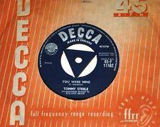 Disque 7 pouces TOMMY STEELE - You Were Mine 45F11162 Decca 1959 UK Rock Occasion