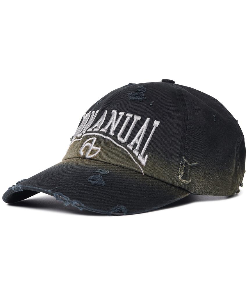 Nomaenyueol Destroyed Ball Cap - Washed Black