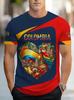 Heltryck Colombia Flagga Grafiska T-shirts För Män Nyheter Casual Rund Hals Kortärmad T-shirt Streetwear Herr Översized Tees