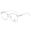 Retro Metal Box Anti-Blue Light Glasses Show Thin And Large Frame Flat Light Mirror Plain Light Mirror