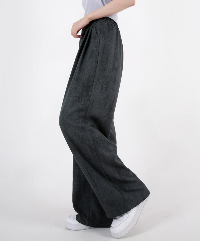 UMM Women'S Summer Wrinkle-Free Tuck Wide Pants 3 Colors