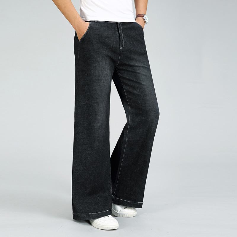 Jeans für Herren, Schlagjeans für Herren, Micro-Stretch-Denim, Schlaghose, klassische Ddesign-Jeans