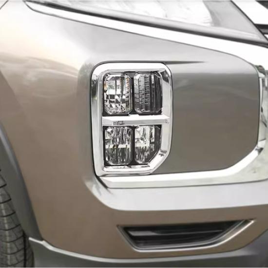 ABS Chrome Front Fog Light Cover Trim for -2025 Mitsubishi Outlander Sport