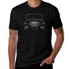 Foden klassisk lastbils konturgrafik (vit) T-shirt bomulls-t-shirt paket t-shirt man vardaglig t-shirt man bomull T-shirt