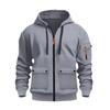 Zipper Hoodies Autumn Winter Men's New Long Sleeve Hooded Sweatshirt Fashion Pocket Decoration Male Sports Hoodie
