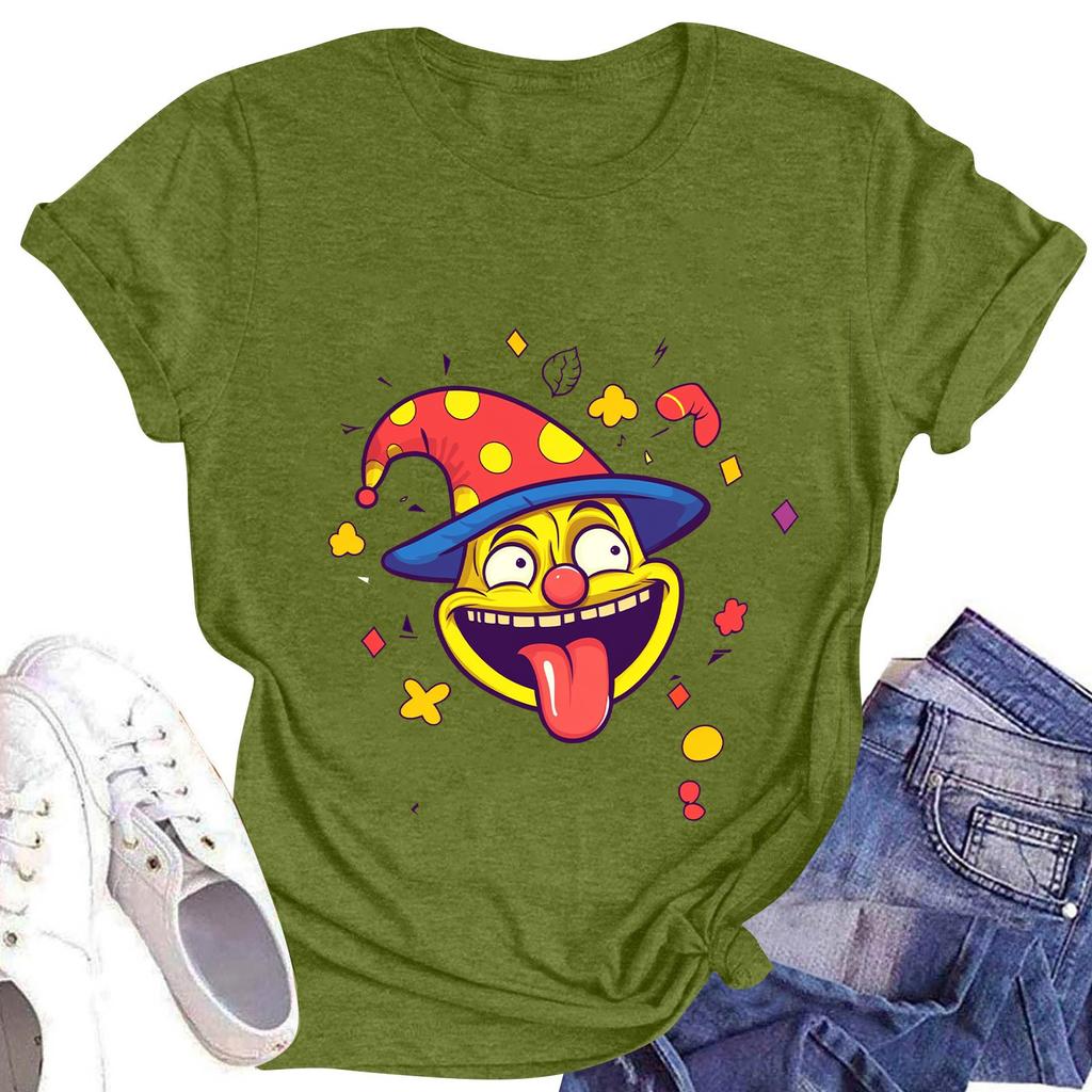 Children's Fashion Casual Short Sleeve Printed Round Neck Short Sleeve T-Shirt Top