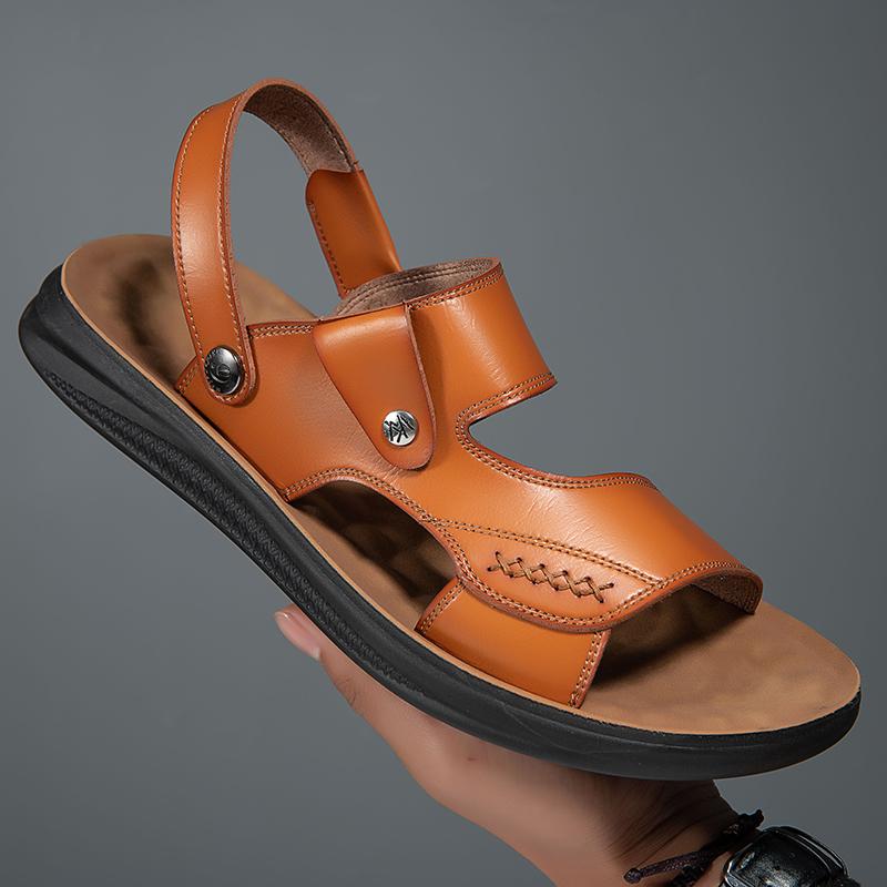 Zomer Herensandalen Ademend Strand Buitenschoenen Zomer Romeins Luxe Herensandalen Slippers Herensandalen Slippers Zachte Zool
