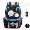 Blue Prison Anime School Bag College Wind Large Capacity Middle School Student Usb Backpack