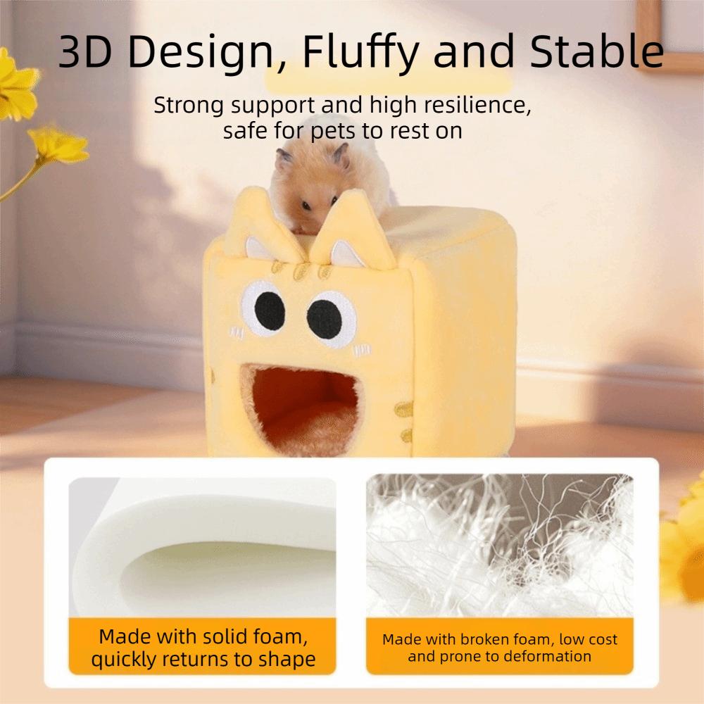 Thickened Winter Hamster House Soft Plush Pet Sleeping Cage  Cage Accessory