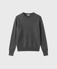 Keulleiseu 100% Wool Round Neck Knit Sweater_Charcoal
