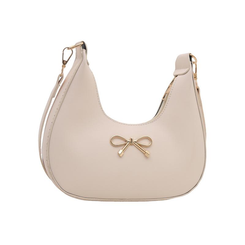 Temperamentvolle vielseitige Damenhandtasche Mode-Schleife Achseltasche Nischen-Design Schulter-Umhängetasche