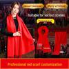 Customized Red Scarf with Logo and Embroidery for Events and Reunions