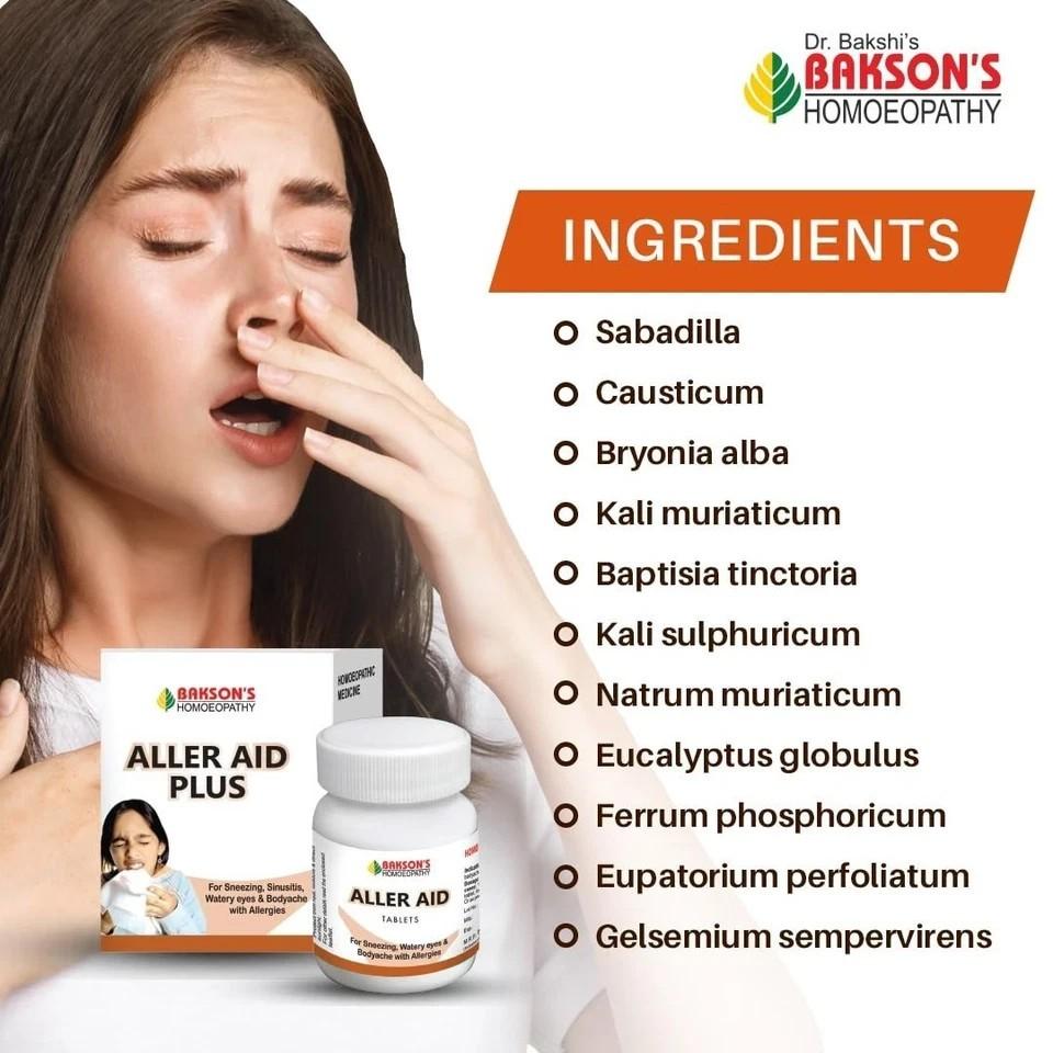 Bakson’s Aller Aid Tablets 75 – For Sneezing & Watery Eyes Relief