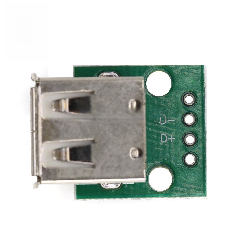 לוח מתאם USB 2.0 נקבה ל-DIP 4 פינים עם כבל נתונים מולחם