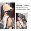 Yousheng Sonnenhüte für Damen mit breiter Krempe, UV-Schutz, Visiermütze, Sommer, Strand, verstellbar für Pferdeschwanz, faltbare Kappe zum Angeln, Wandern