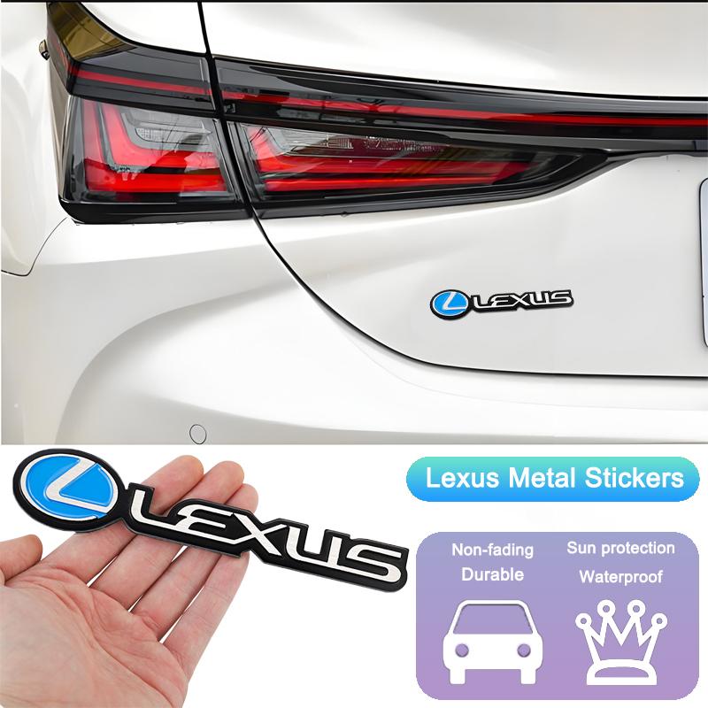 3D Metal Stickers Car Trunk Badge Emblem For Lexus F SPORT LBX NX RX 350h 450h Plug-in Hybrid ES UX 300e GS GX IS LS LX CT LC RCBT7