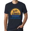 T-shirt Vintage da Uomo T-shirt Grafica È Ora di Salutare l'Estate a Chattanooga Blu Navy