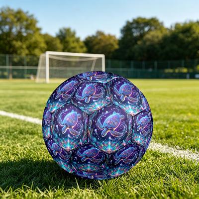1 Stück Unterwasser-Fantasy-Thema Fußball, Größe 5, Leichtes PVC, Langlebiger Outdoor-Trainingsfußball, Geschenk m61451