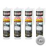 IsolBau Sanitary Silicone Light Gray Sanitär Silikon 4 x 300ml