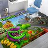 P-Plants-vs Cartoon Z-ZombieS Bathroom Mat Anti-slip Absorb Water Long Strip Cushion Bedroon Mat Hotel Decor Mat