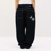 CHECK APPLIQUE DENIM PANTS BLUE(CV2GSFD111A)