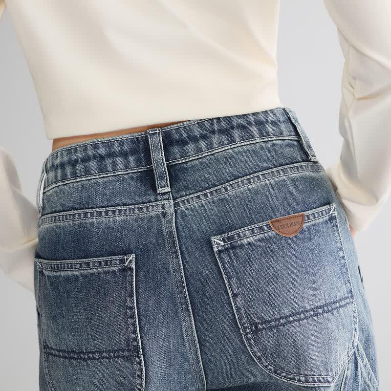 Lee Women's Relaxed Fit Wide-Leg Jeans