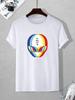 100% Cotton T-shirt Alien Graphic Printed Summer T Shirt Fashion Unisex Women Short Sleeve Band Tees Gothic Clothing Unisex
