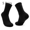 5 Pairs Men's Thickened Towel Bottom Sweat Absorbent Breathable Anti-scratch Basketball Long Socks