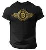 Bitcoin T-Shirt Crypto Currency Traders Gold Coin Black Shirt