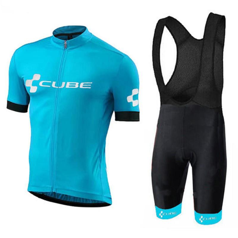 CUBE Cycling Jersey Short Sleeve Men Women Quick Dry Bike Riding Shirt Road MTB Sport