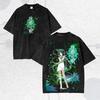 Saya No Uta Washed T Shirt Year Round Clothing New Model Unisex Plus Size Personality Clothes High-end Luxury Couples Breathable Daily Wear Cool Top