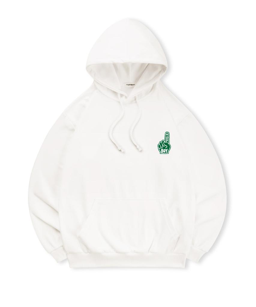 [Non-Fleece Or Fleece-Lined] Number One Printed Hooded Sweatshirt (Type B)