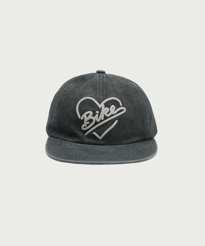 BIKE Heart Logo 6-Panel Cap Charcoal