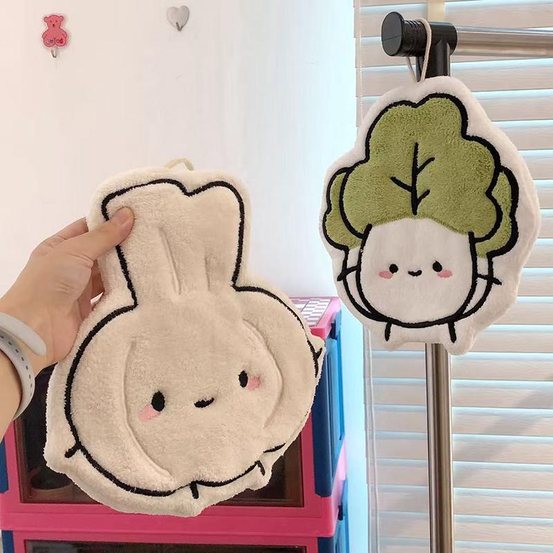Hand Towel Soft Absorbent Handkerchief Kitchen Towels Kitchen Bathroom Accessories Cleaning Cloth Hand Wipe