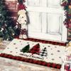 Christmas Tree Santa Claus Elk ChristmasCarpet Bathroom Anti-slip Mat Entrance Doormat  Entry Door Floor Mat Festive Decorations