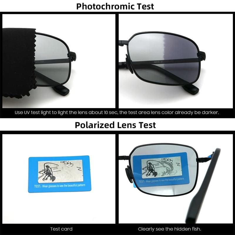 Photochromism Sunglasses Fashion Design Folding Driving Glasses Outdoor Driver UV400 Anti-glare Sunscreen Sun Glasses
