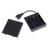 Caixa de bateria USB 4 X AA para luzes de tira LED de 5 V, fonte de alimentação USB Mini