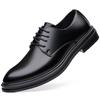 New Casual Leather Mens Dress Black Formal Business Loafers Lace-up Moccasins Italian Wedding Office Driving Flats Shoes for Men