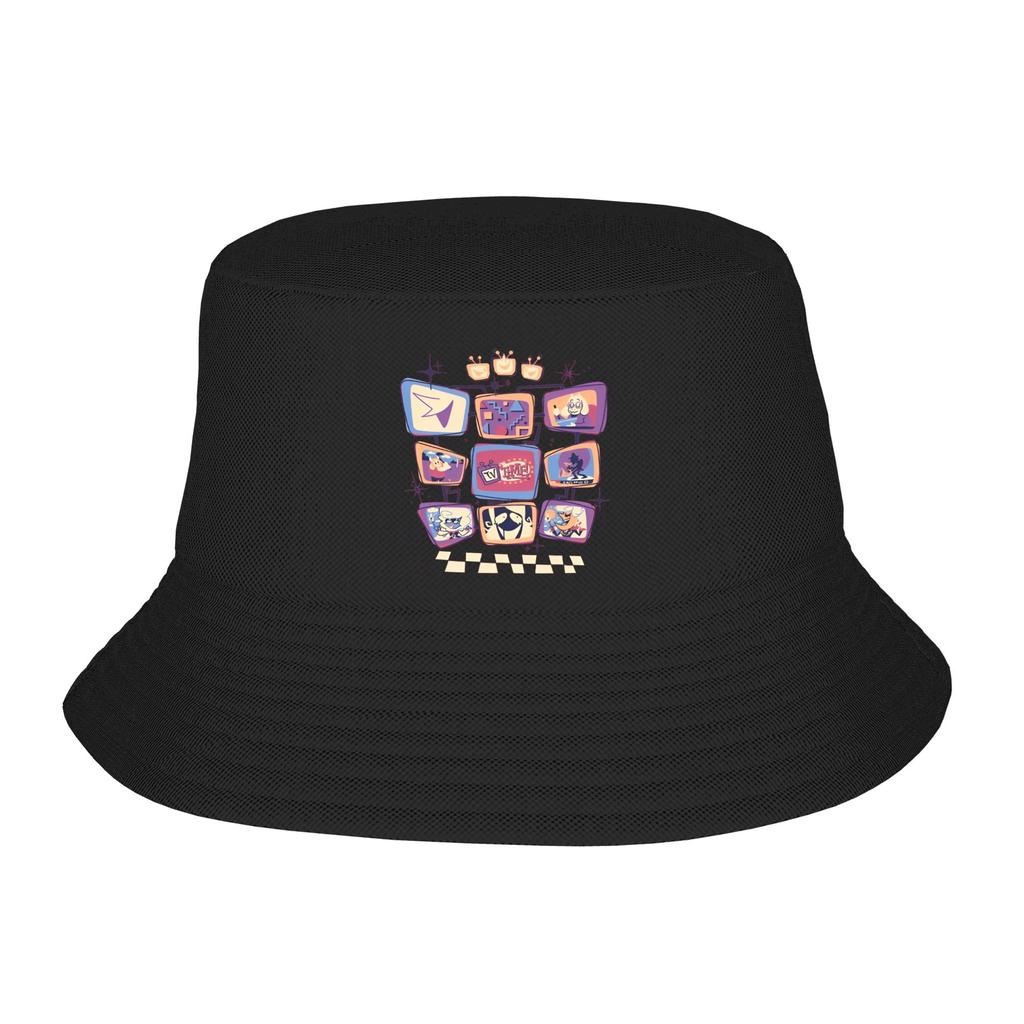 Unisex Bucket Hats Its TV Time Spring Headwear Camping Fishing Caps Tenna Deltarune Panamka Birthday Gifts