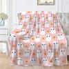 Knus Deken Zacht Warm Woondecoratie Comfortabel Halloween Schattige Geest Print Woonkamer Plaid Pluche Beddengoed Ontspannende Bankovertrek