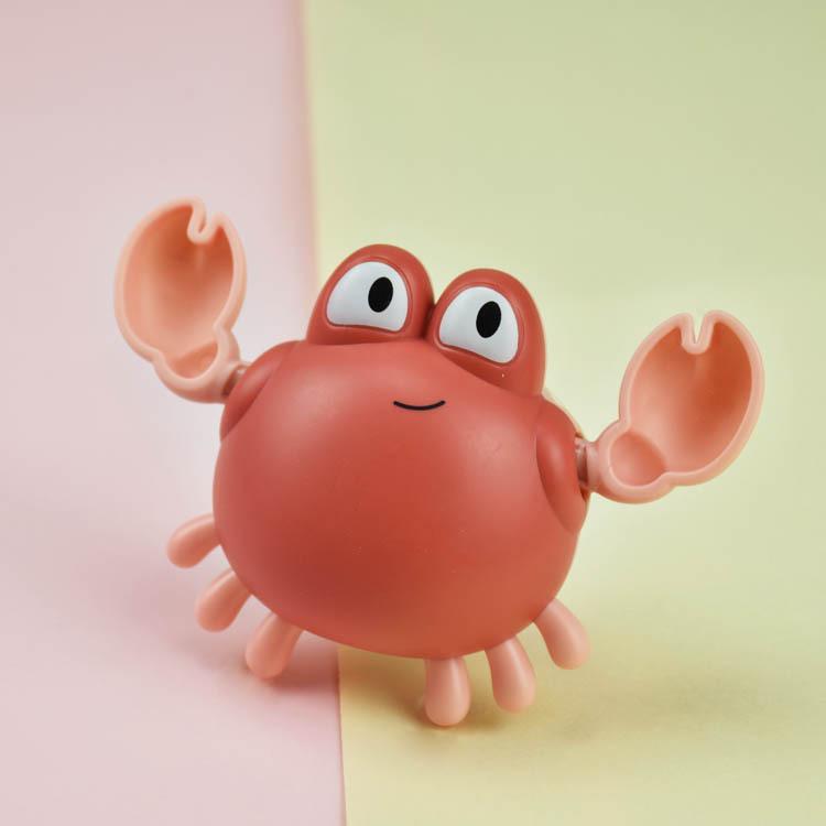 Little Crab Baby Bath Toys Wind-up Clockwork Toys Cartoon Animal Crab Swimming Pool Classic Chain Water Toy For Infant Bath Toy