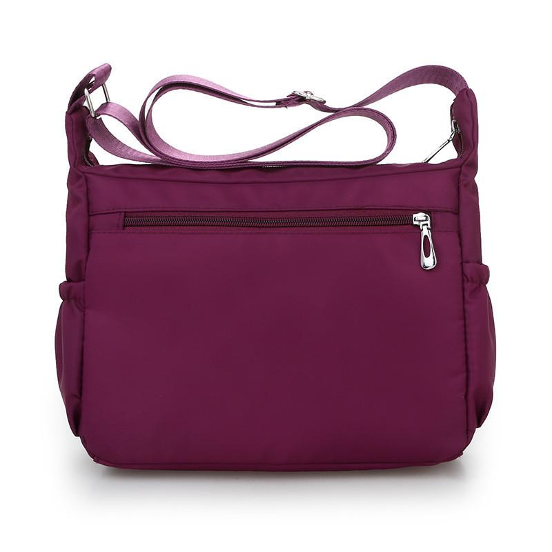 Womens Oxford Nylon Crossbody Bag With Multiple Compartments For Daily Casual Use