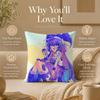 Vocaloid O‑Otomachi Una Cushion Cover Double-Sided Printed Pillow Cover Hypoallergenic Dust-Mite Proof