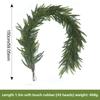 Artificial Soft Rubber Simulation Green Plant, Vine and Vine Home Christmas Door Hanging Pine Needle Decorative Pendant