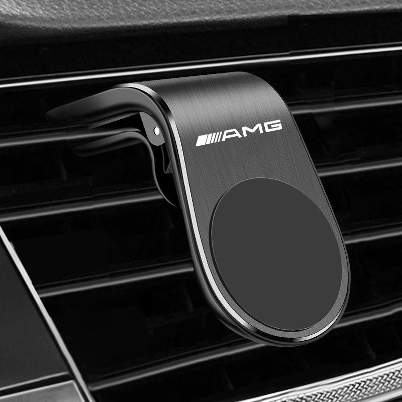 CQO1 Magnetic Car Phone Holder GPS Support Bracket For Mercedes Benz AMG C200 C260 C300 W108 W124 W126 W140 W168 W169 W176 Sticker