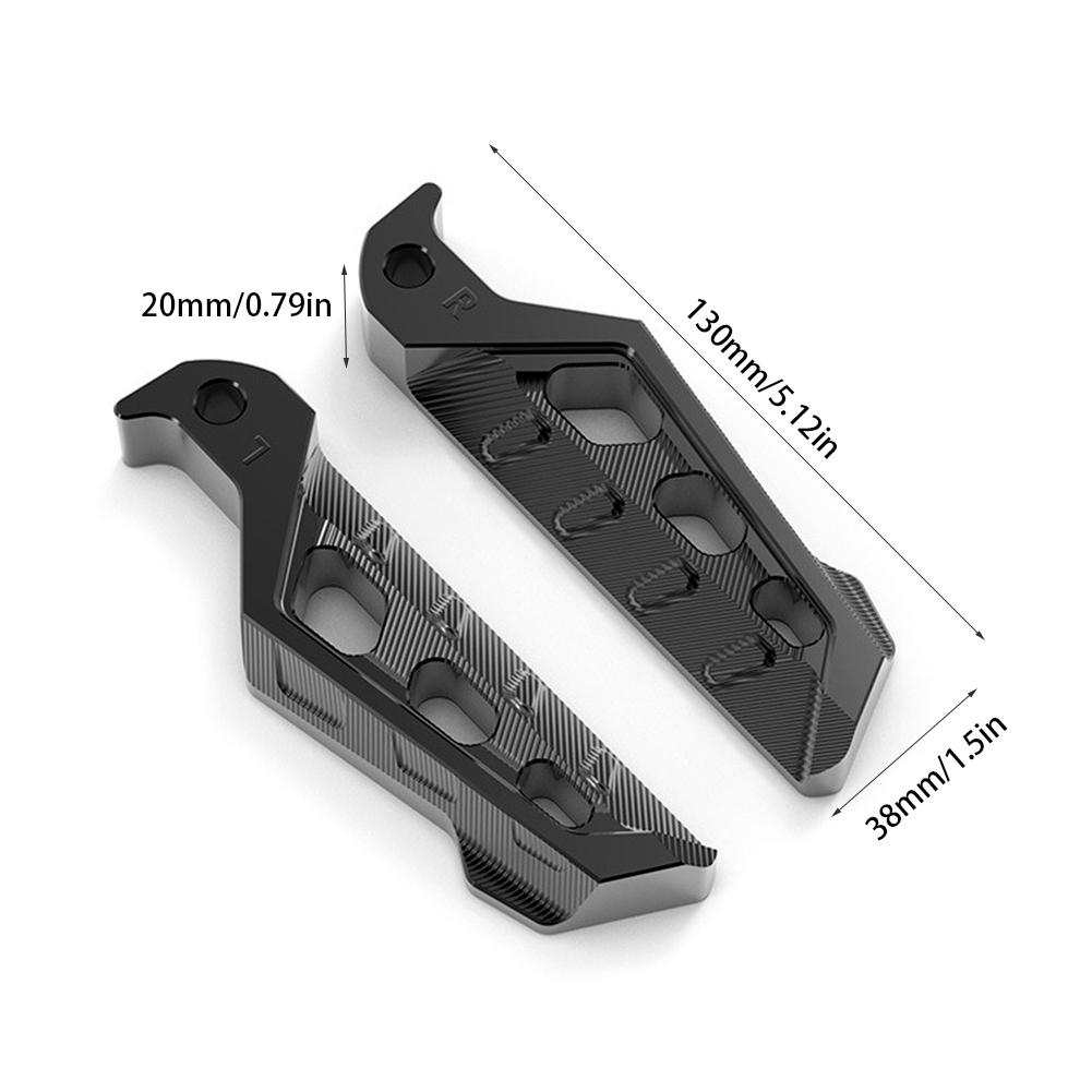 2Pcs Motorcycle Rear Footrests Foot Pegs Rear Aluminum Pedals For NMAX155/XMAX300/NVX155/AERO R1/R3/MTO3 Accessories