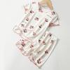 Children Summer Sleepwear Set Cute and Comfortable Casual Ice Silk Short Sleeve and Short Pants for Girls Pajama Sets