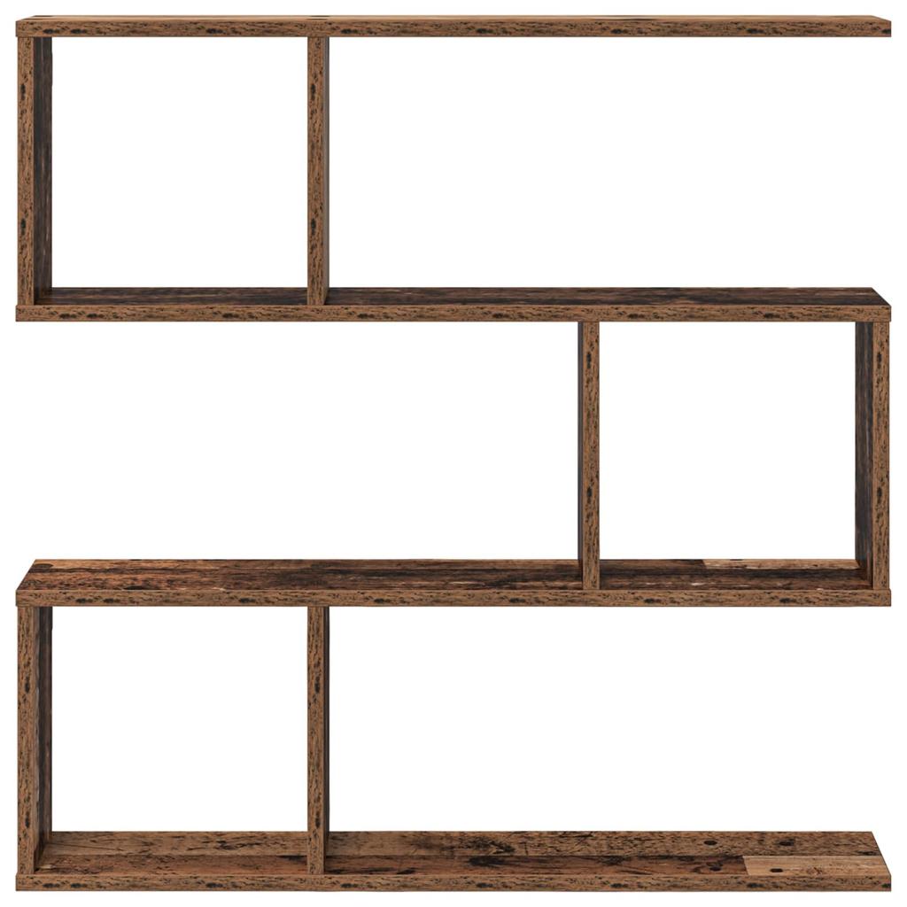 Wall Shelf Reclaimed Wood 80 X 12 X 79.5 Cm Engineered Wood